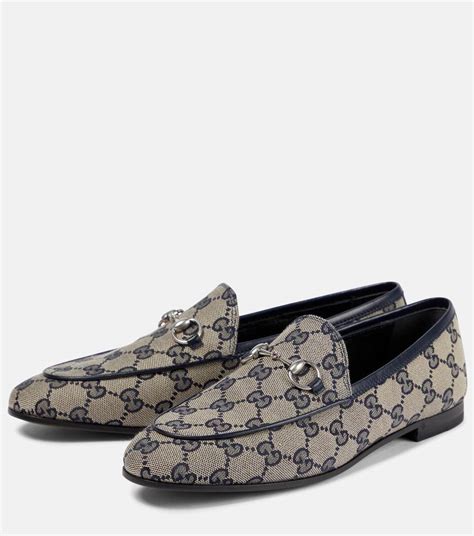 gucci canvas loafer|Gucci jordaan loafer.